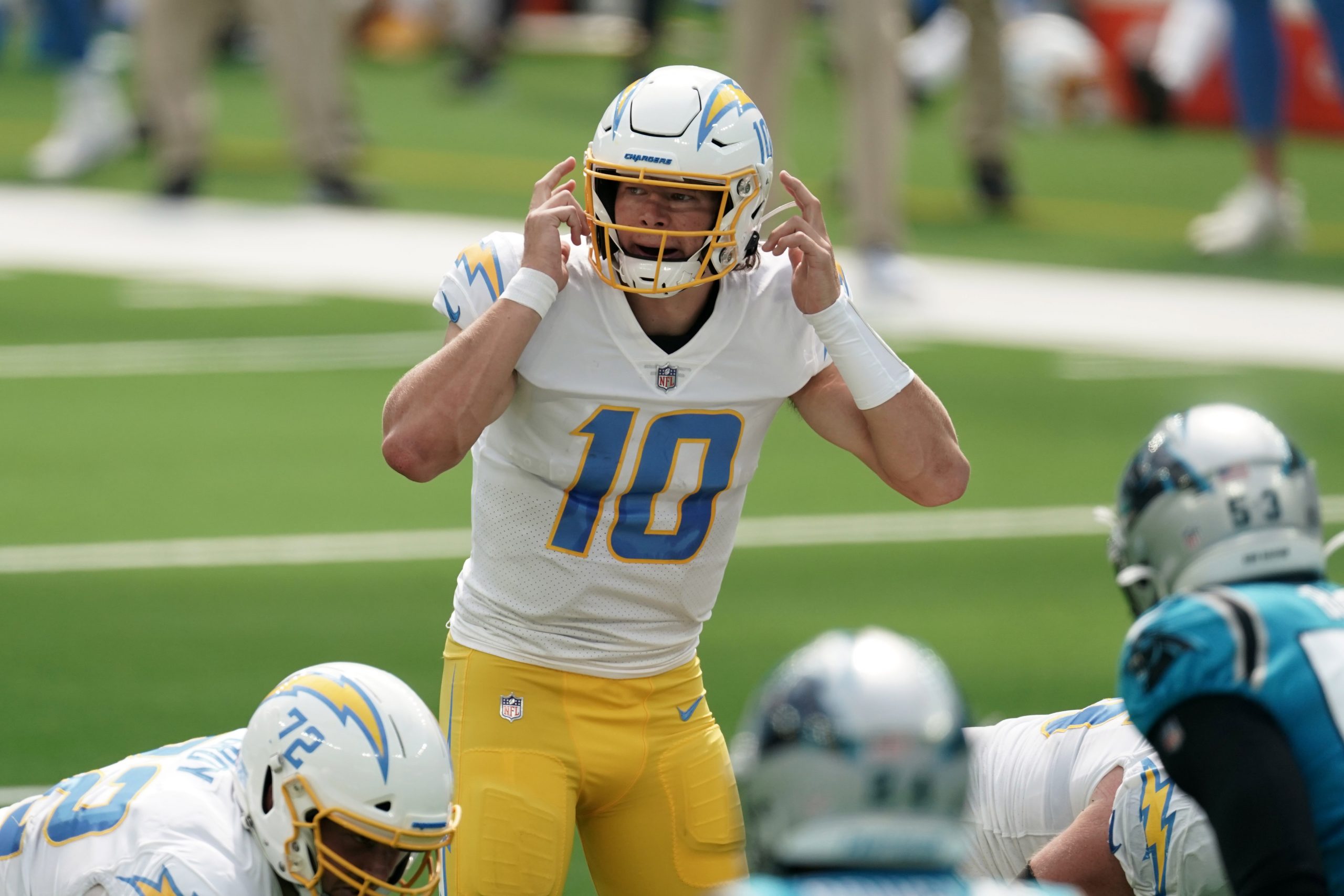 Los Angeles Chargers quarterback Justin Herbert AFC West
