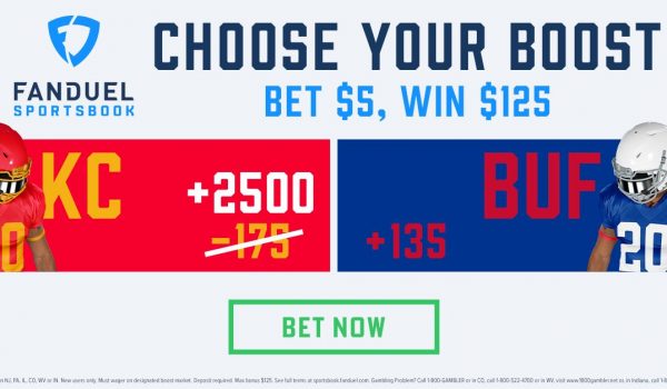 Bet $5, Win $125 if the Kansas City Chiefs beat the Bills!