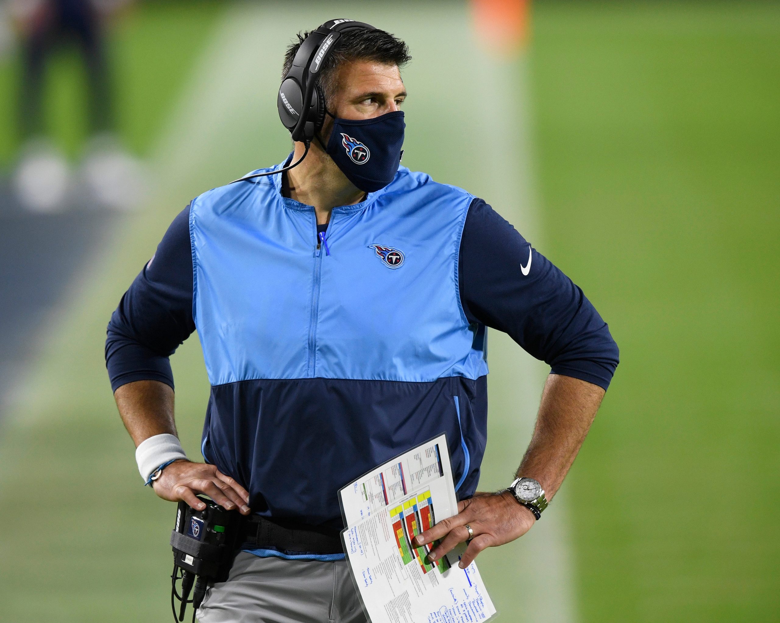 Tennessee Titans head coach Mike Vrabel