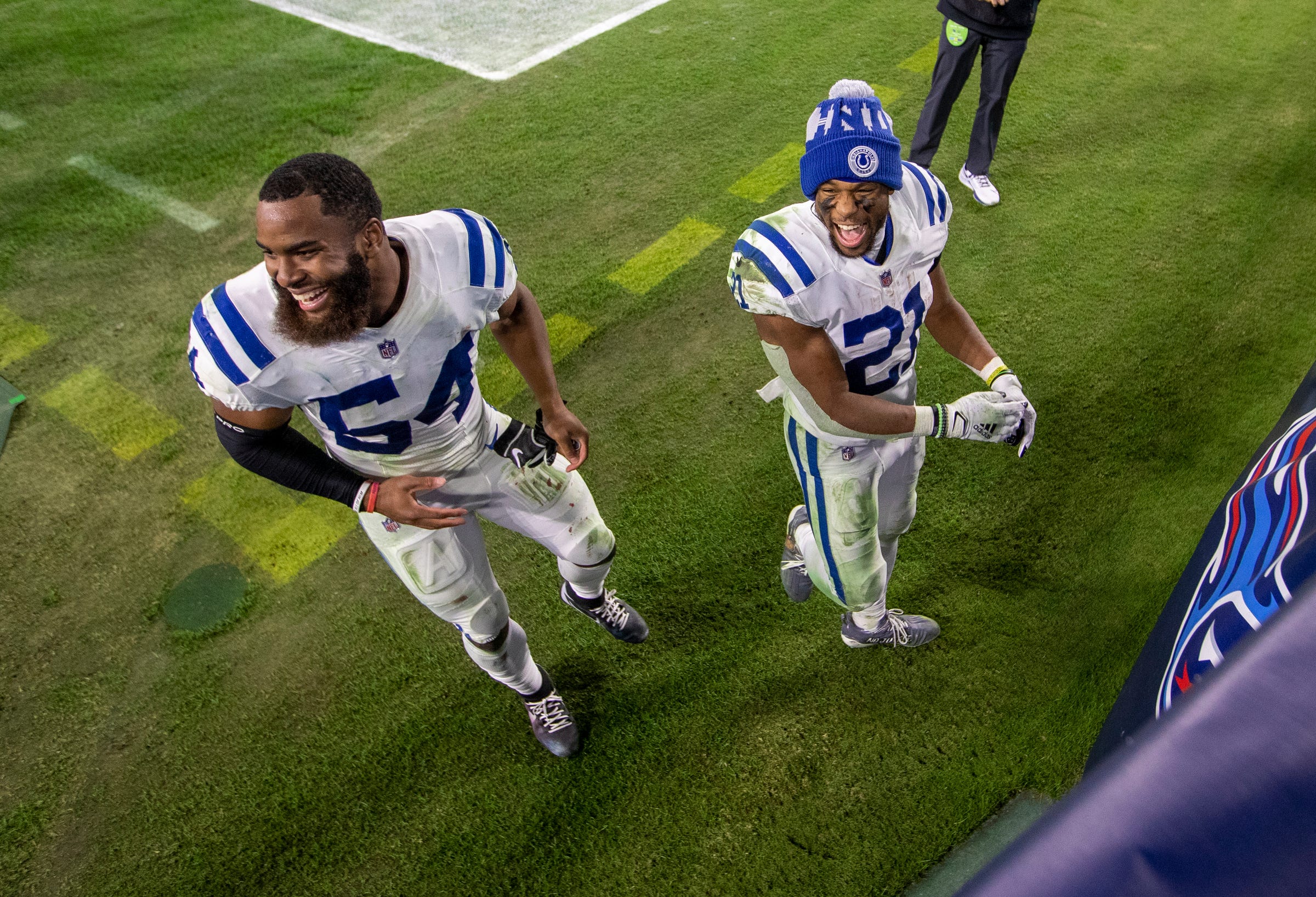 Nyheim Hines of the Indianapolis Colts