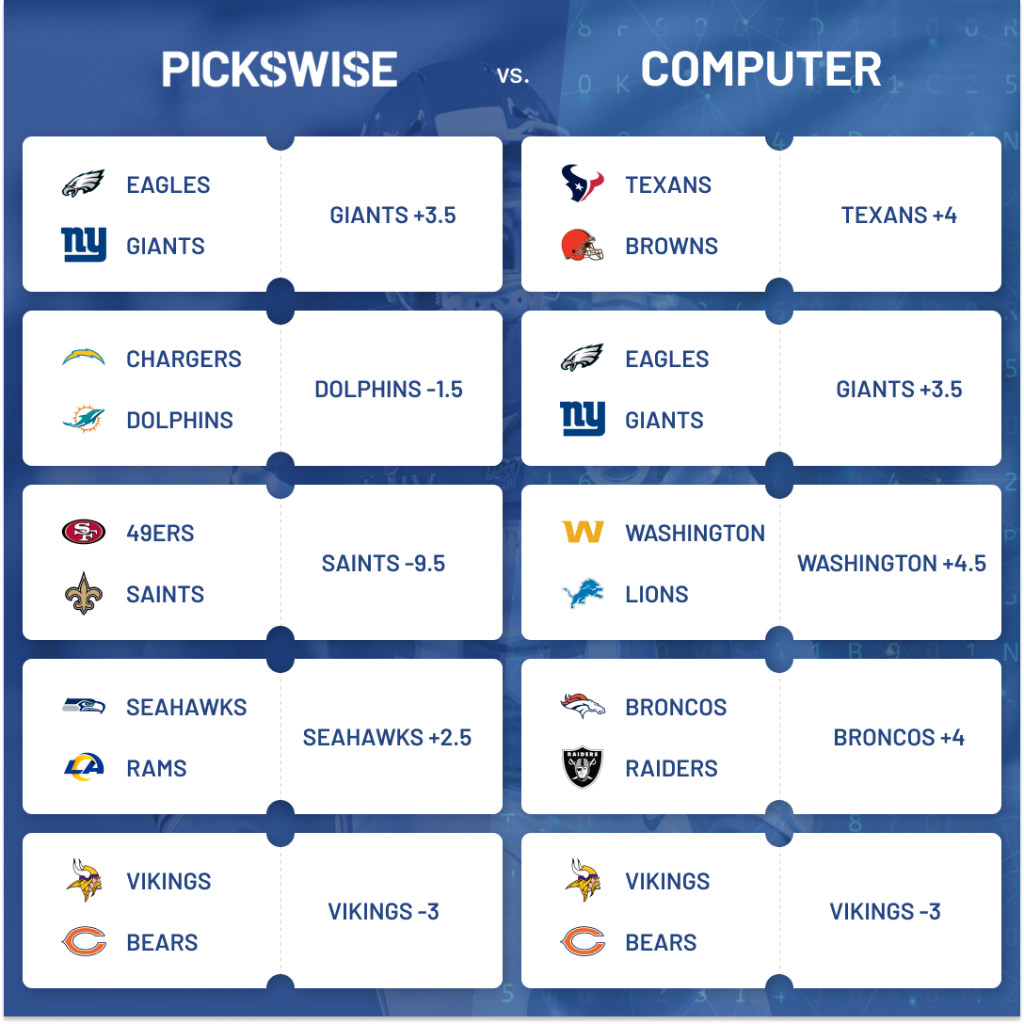 week 10 game picks