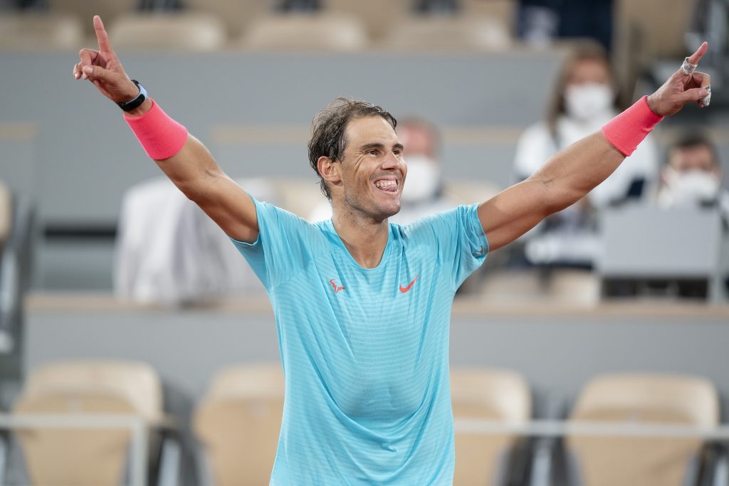 Rafael Nadal after winning the French Open