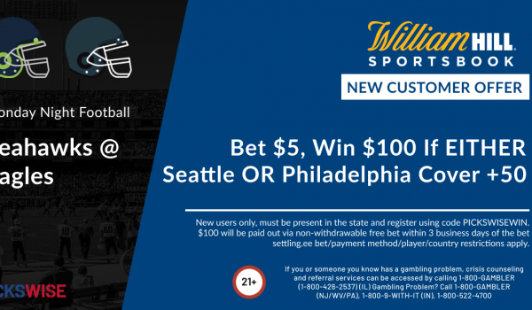 Bet $5, Win $100 if EITHER Seahawks or Eagles cover +50!