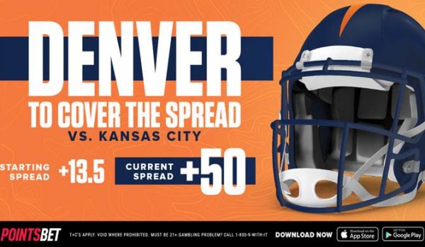 Get the Denver Broncos +50 vs. Kansas City Chiefs!