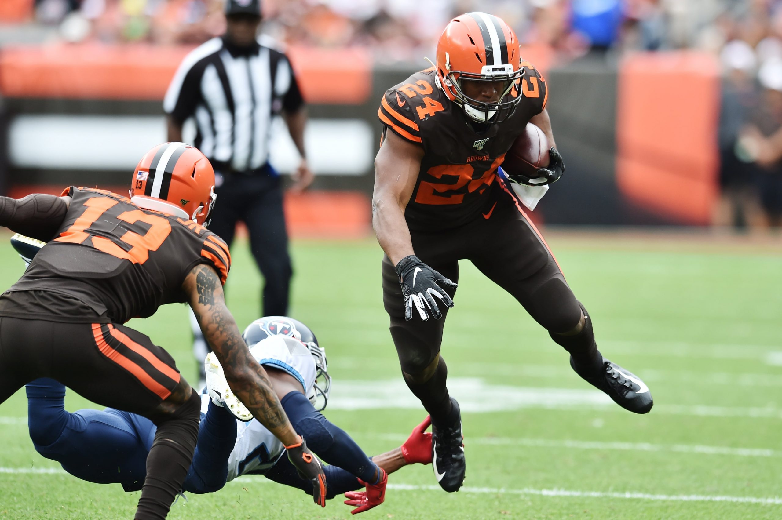 Nick Chubb of the Cleveland Browns
