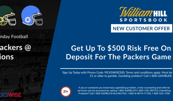 Get up to $500 risk free on deposit for Packers against Lions!