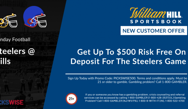 Get up to $500 risk free on deposit for Steelers against Bills!