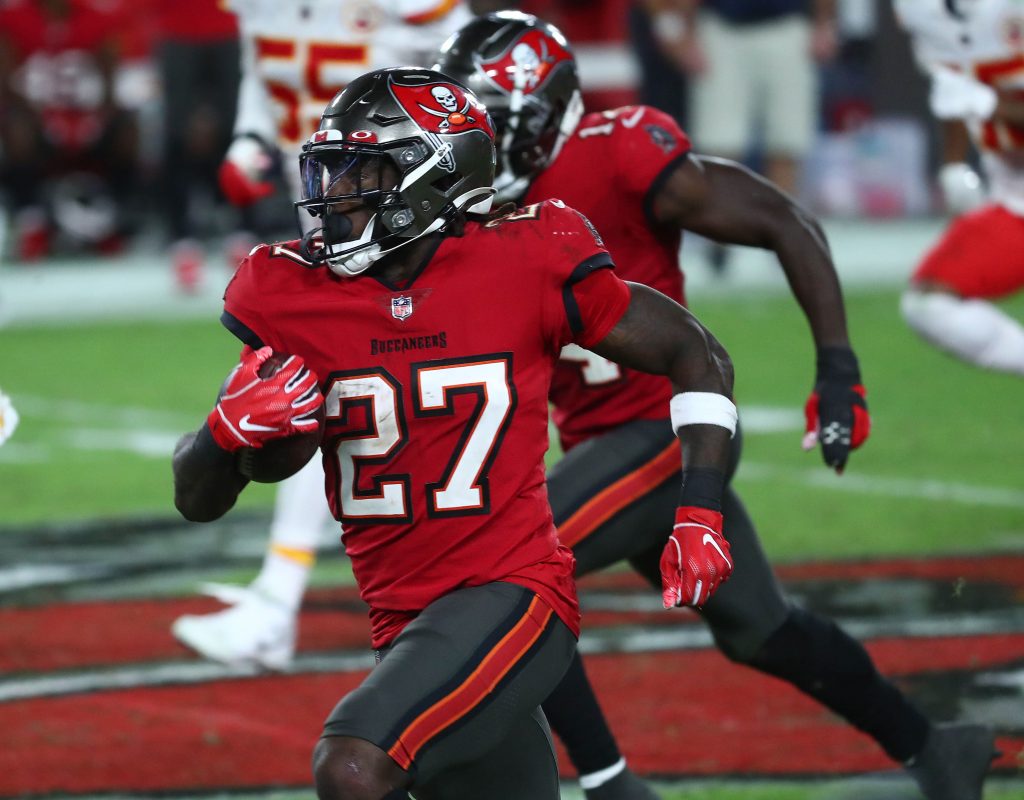 Ronald Jones II of the Tampa Bay Buccaneers