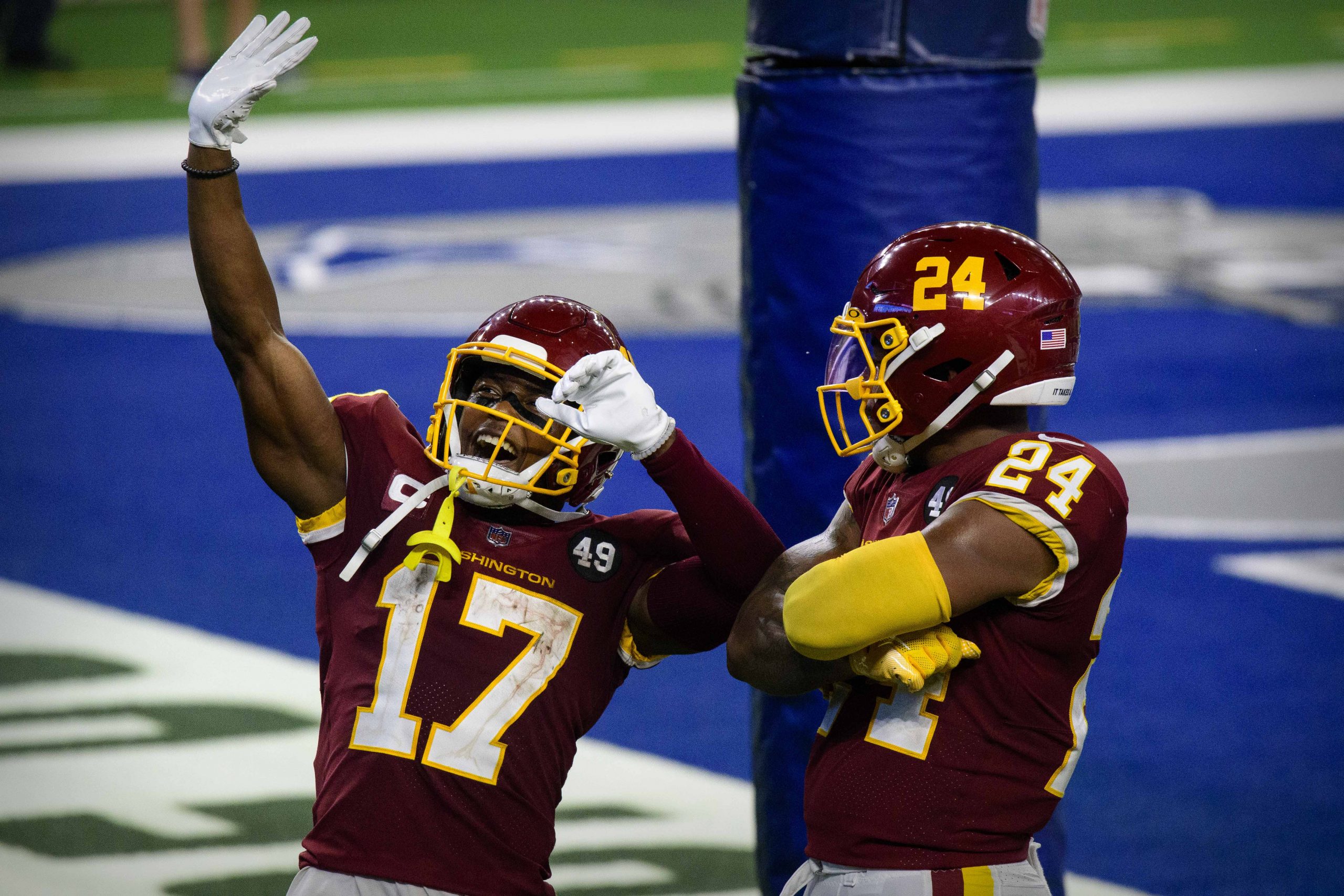 Terry McLaurin and Antonio Gibson of the Washington Football Team