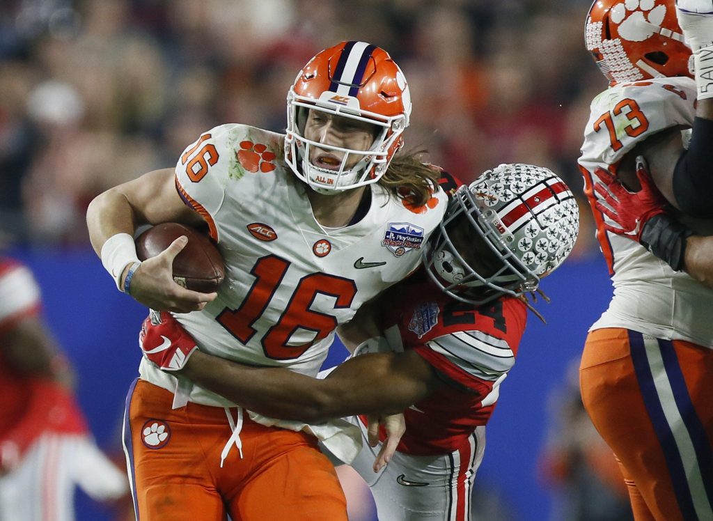 Trevor Lawrence of the Clemson Tigers