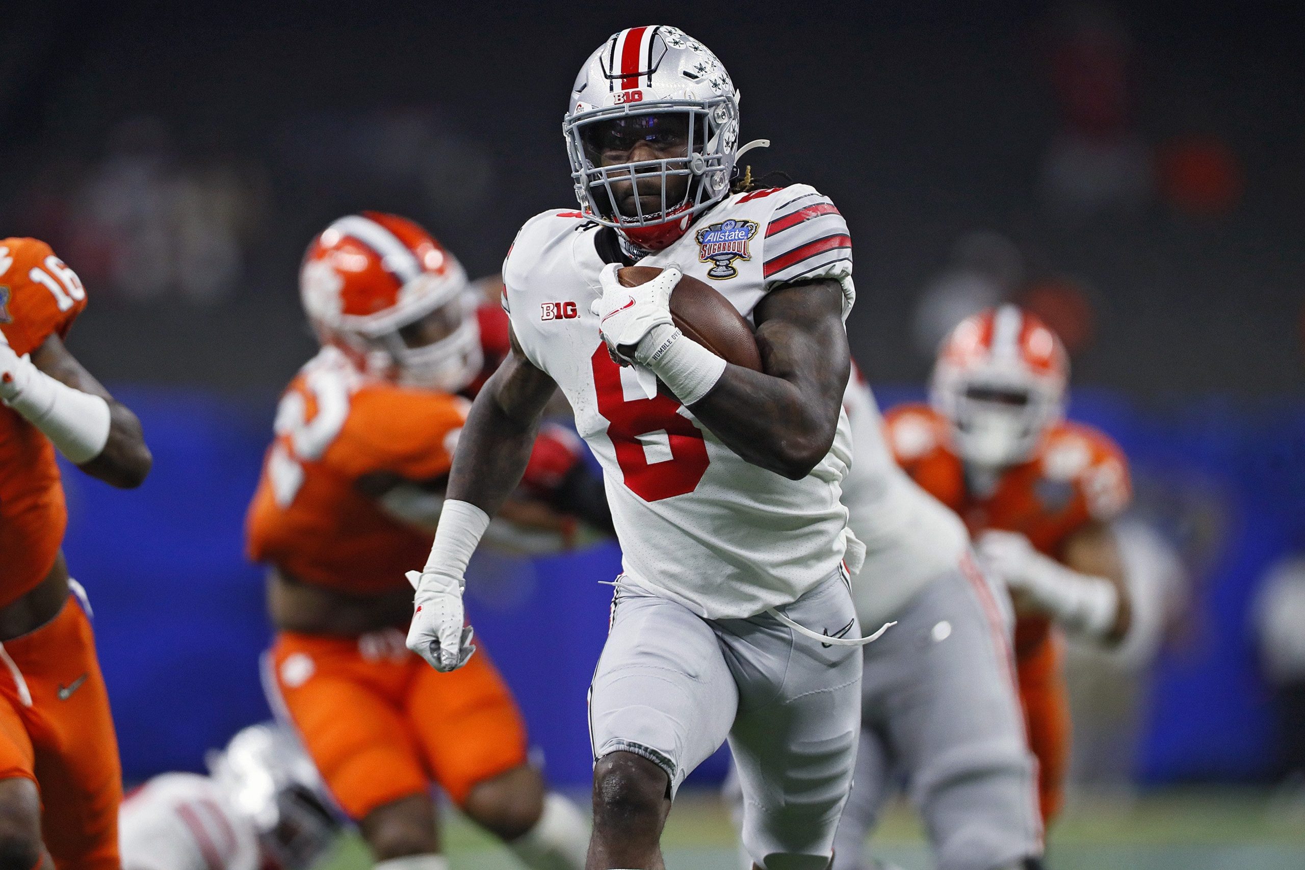 Trey Sermon of the Ohio State Buckeyes