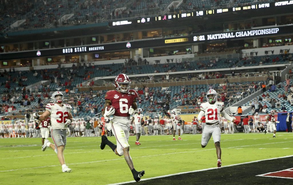 Devonta Smith of the Alabama Crimson Tide