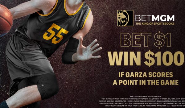Bet $1 on the Iowa Hawkeyes, win $100 if Luka Garza scores a point in the game!