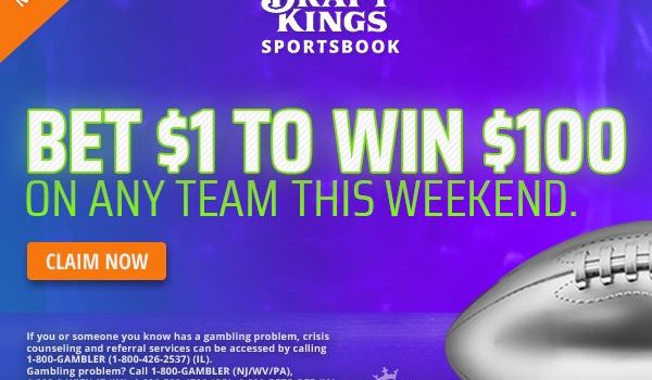 NFL odds boost: Bet $1, Win $100 on any NFL team to win in the Divisional Round!
