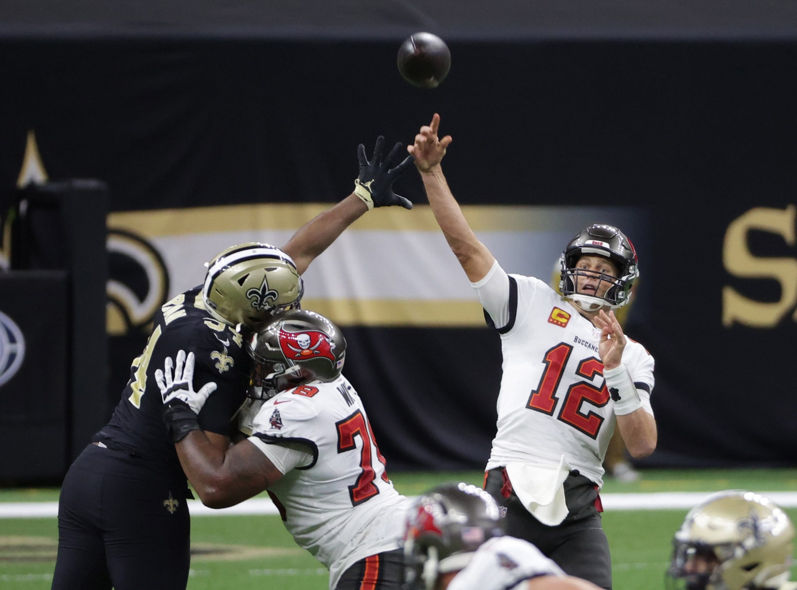 Tom Brady of the Tampa Bay Buccaneers
