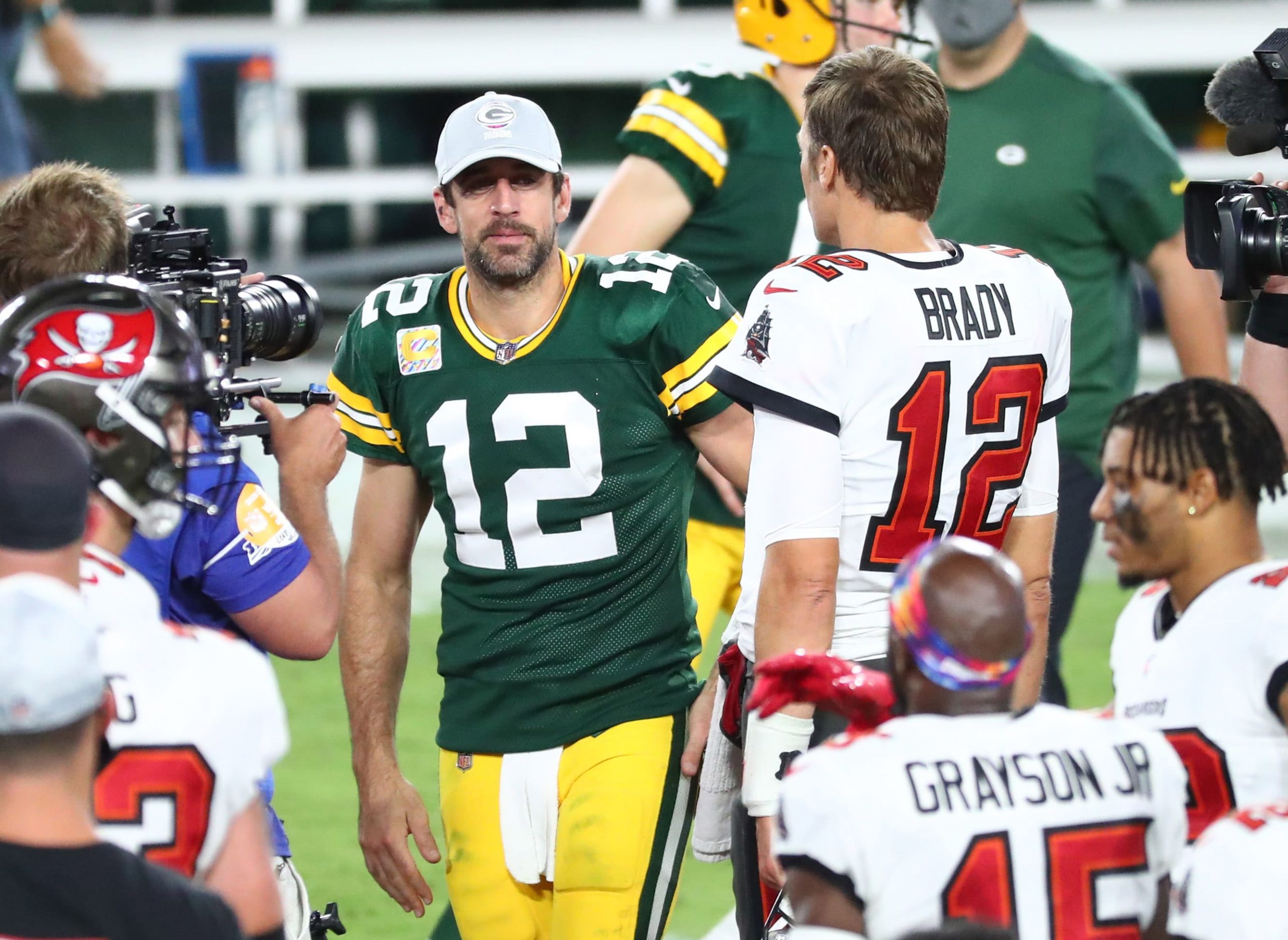 Tom Brady and Aaron Rodgers