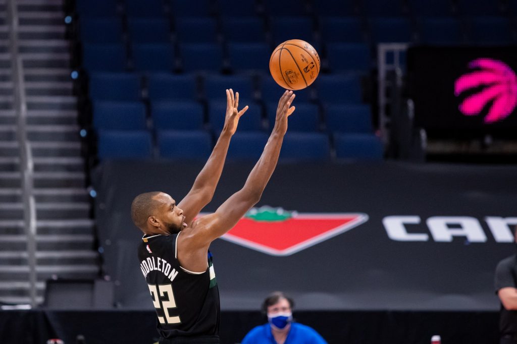 Khris Middleton of the Milwaukee Bucks