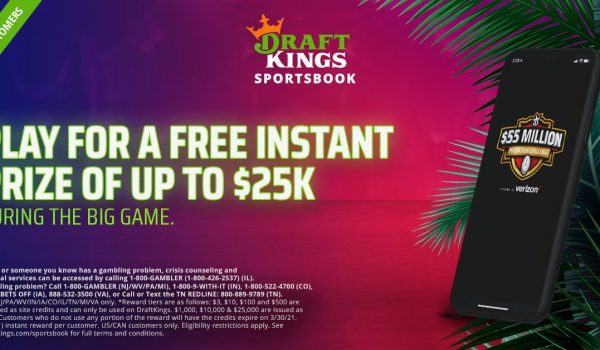 $55 Million Challenge – Play For A Free Instant Prize Of Up To $25k During The Big Game!