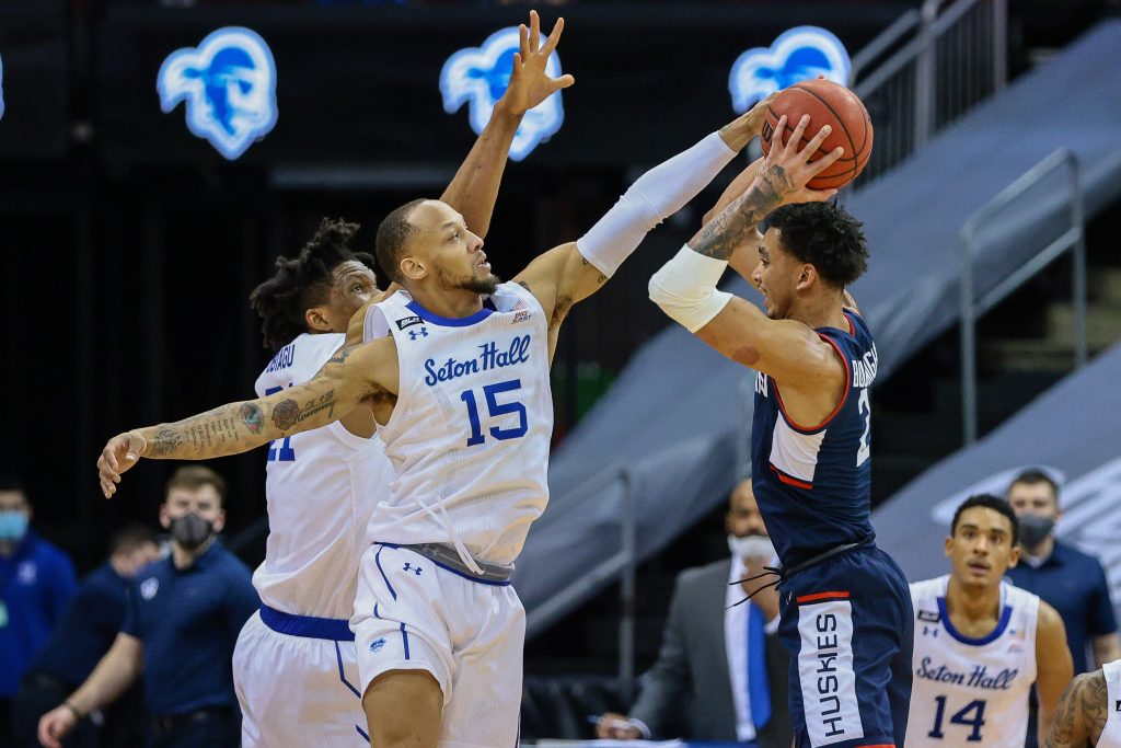 Seton Hall blocks shot from UConn