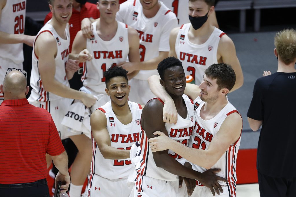 Utah Basketball Team Celebrates