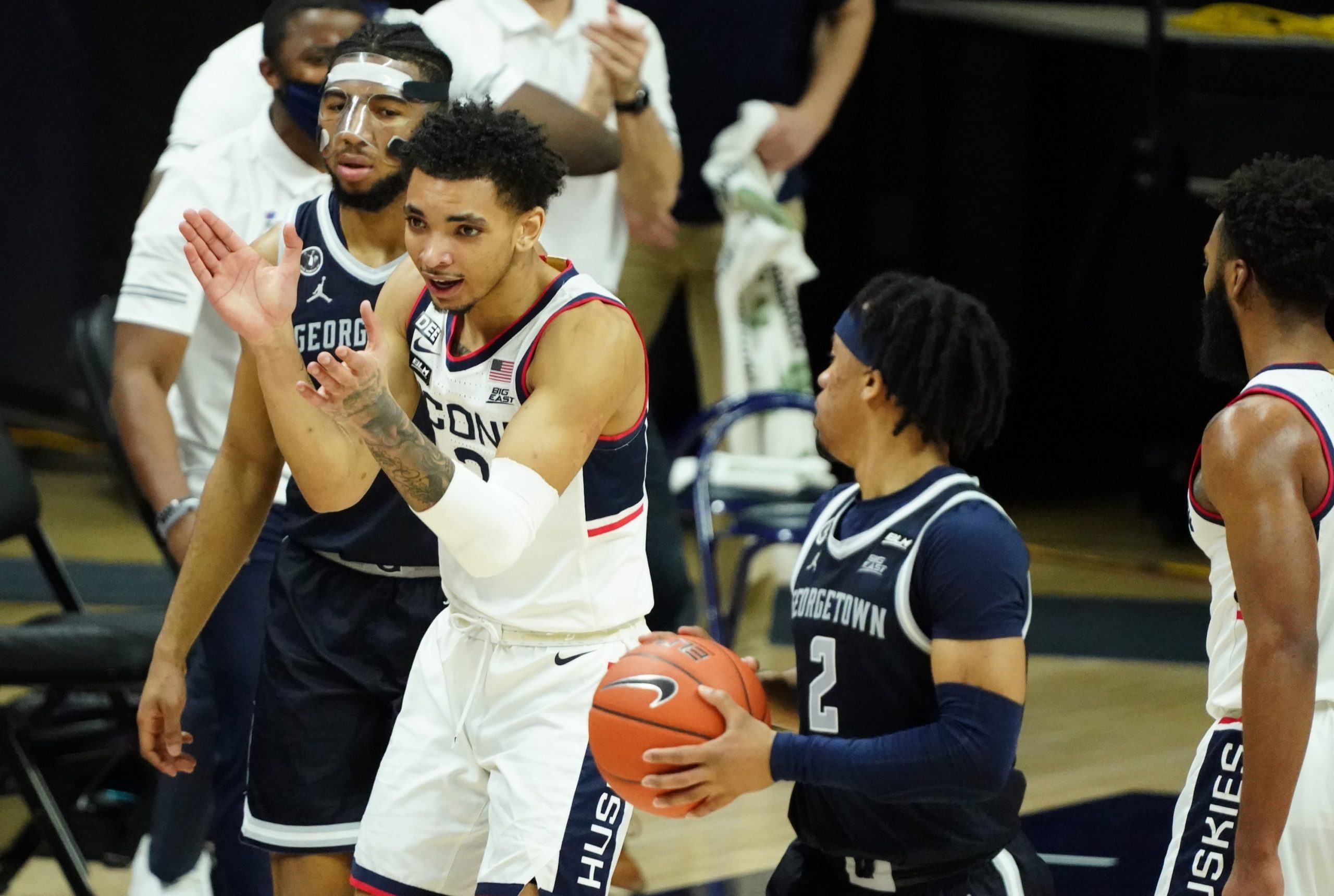 James Bouknight after a good defensive play