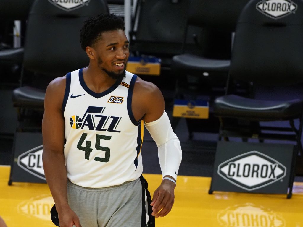 Donovan Mitchell smiling