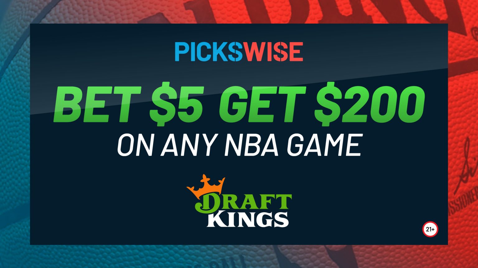 Bet 5 on any NBA Playin Tournament or NBA Playoffs game and get 200