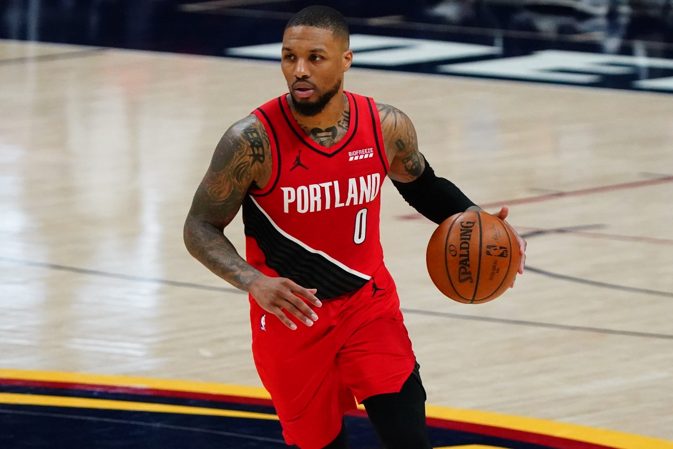 Damian Lillard Blazers vs Nuggets