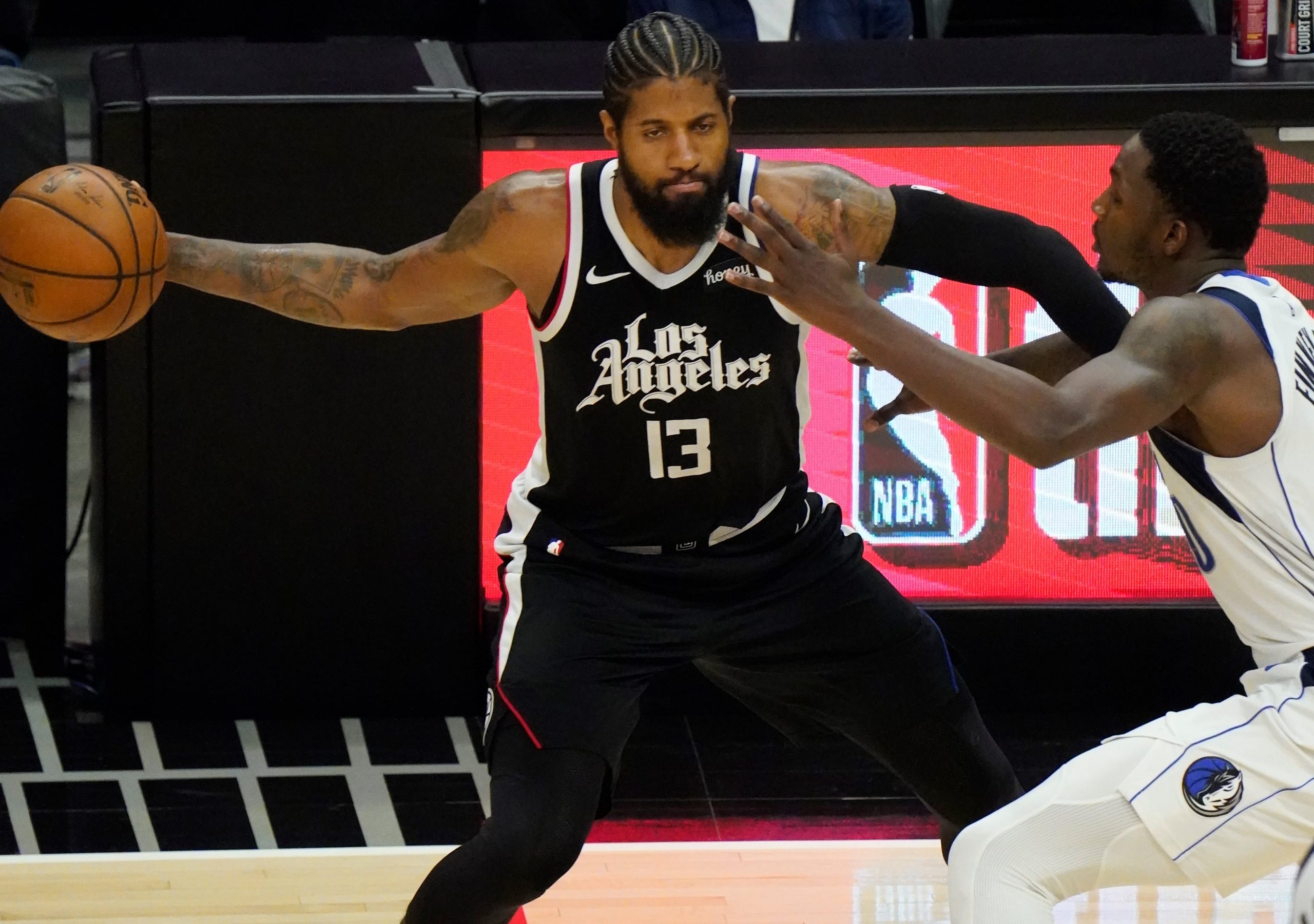 Paul George Clippers vs Mavericks