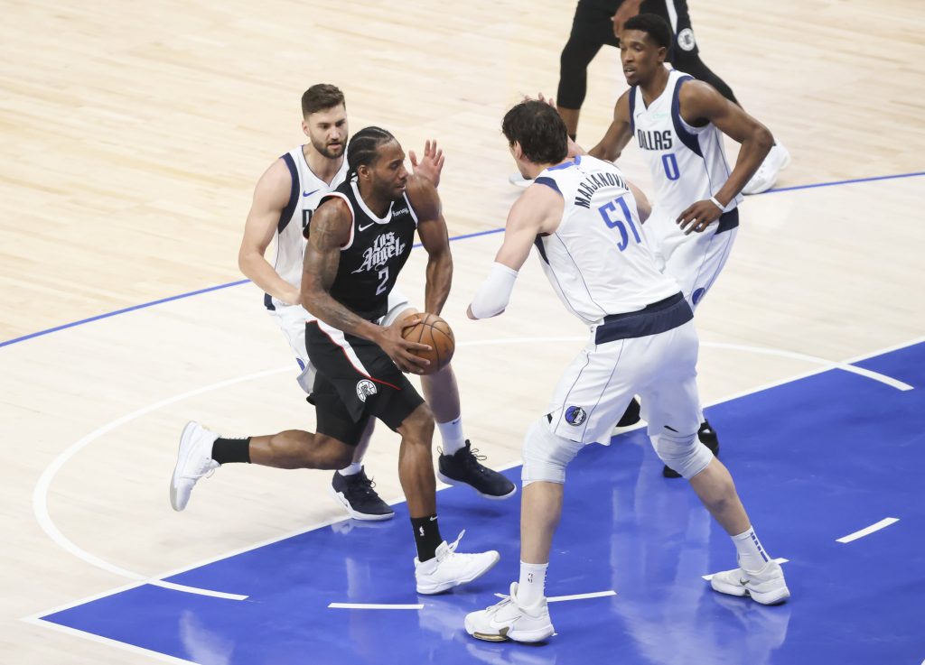 Kawhi Leonard Clippers vs Mavericks