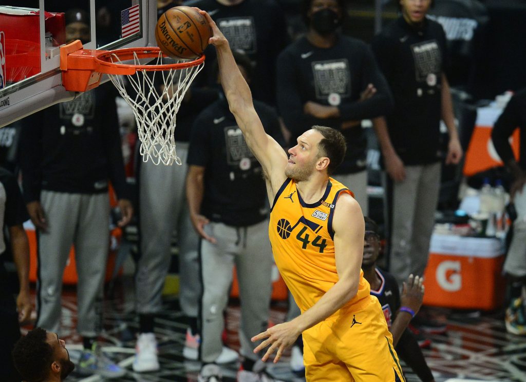 Bojan Bogdanovic of the Utah Jazz