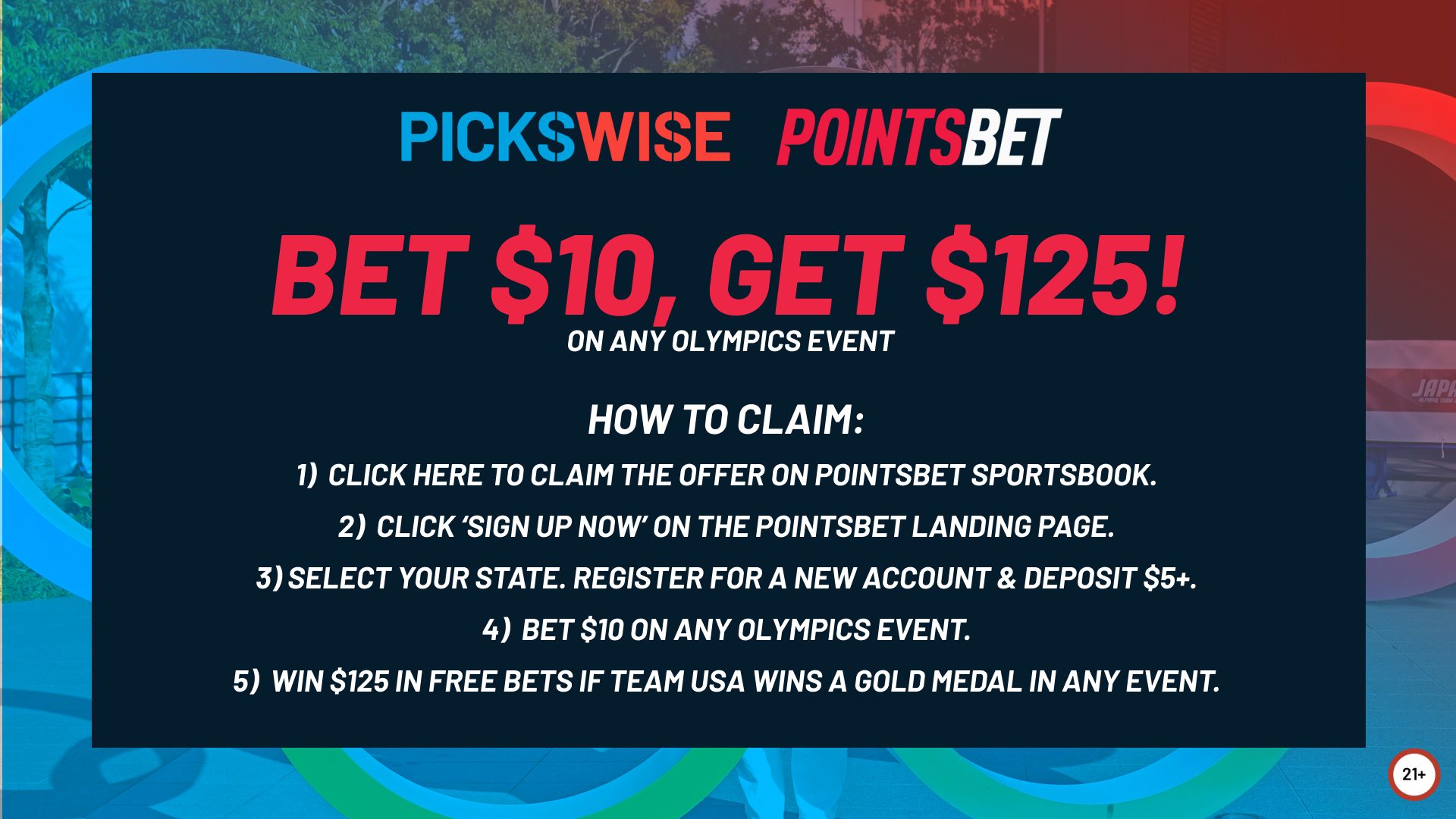 PointsBet Olympics Offer