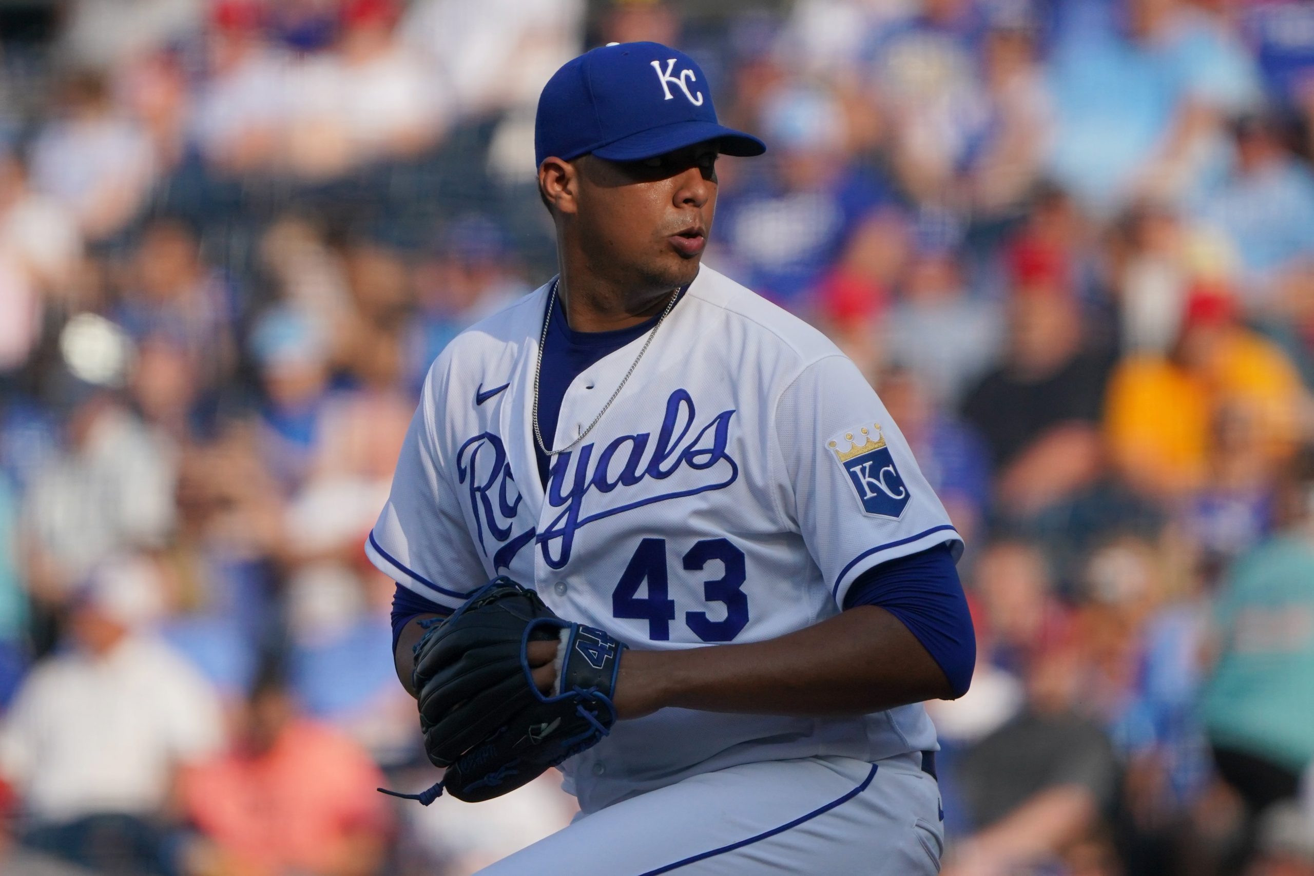 Carlos Hernandez of the Kansas City Royals