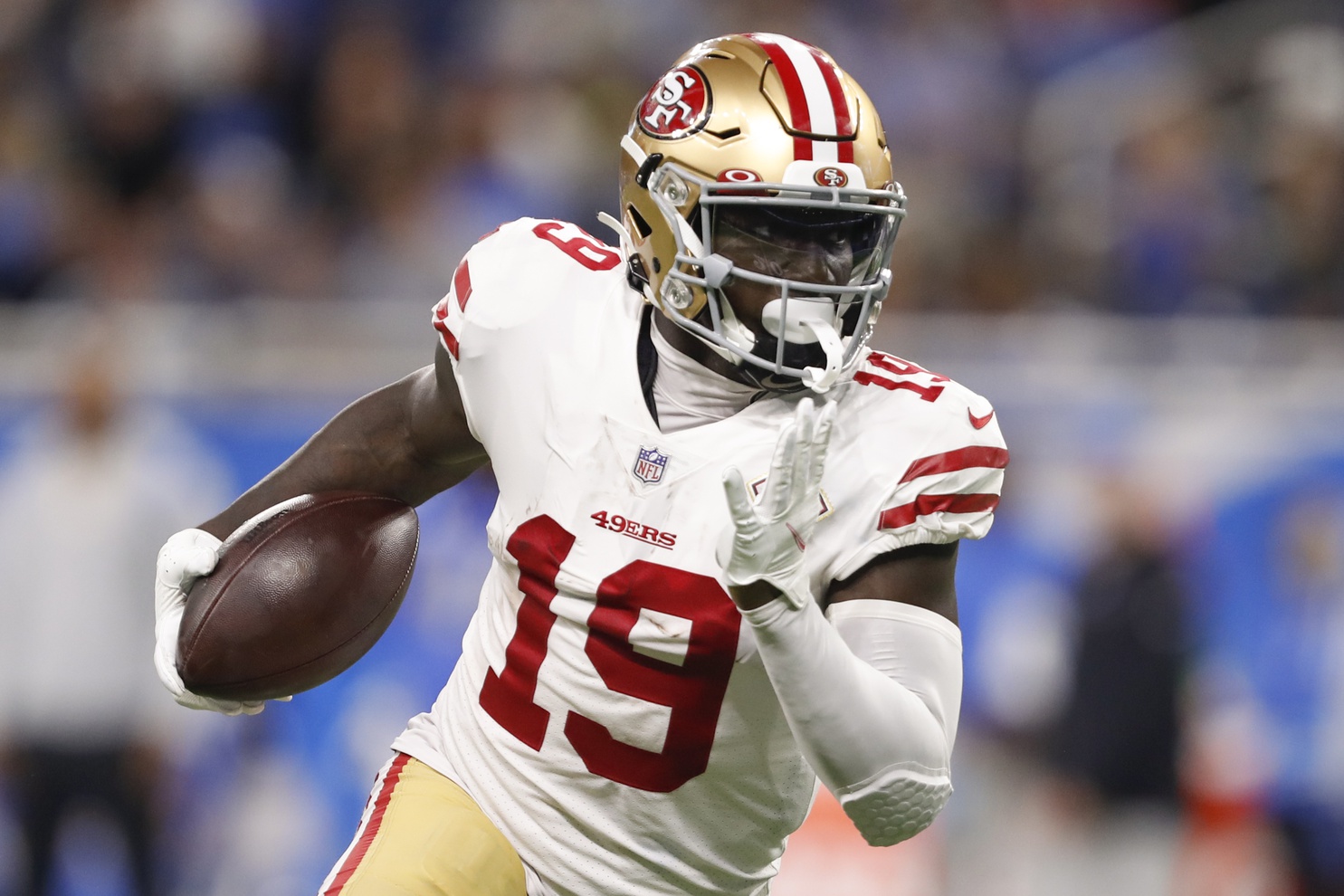 Deebo Samuel races away to the end zone in the 49ers Week One win at the Detroit Lions same game parlay