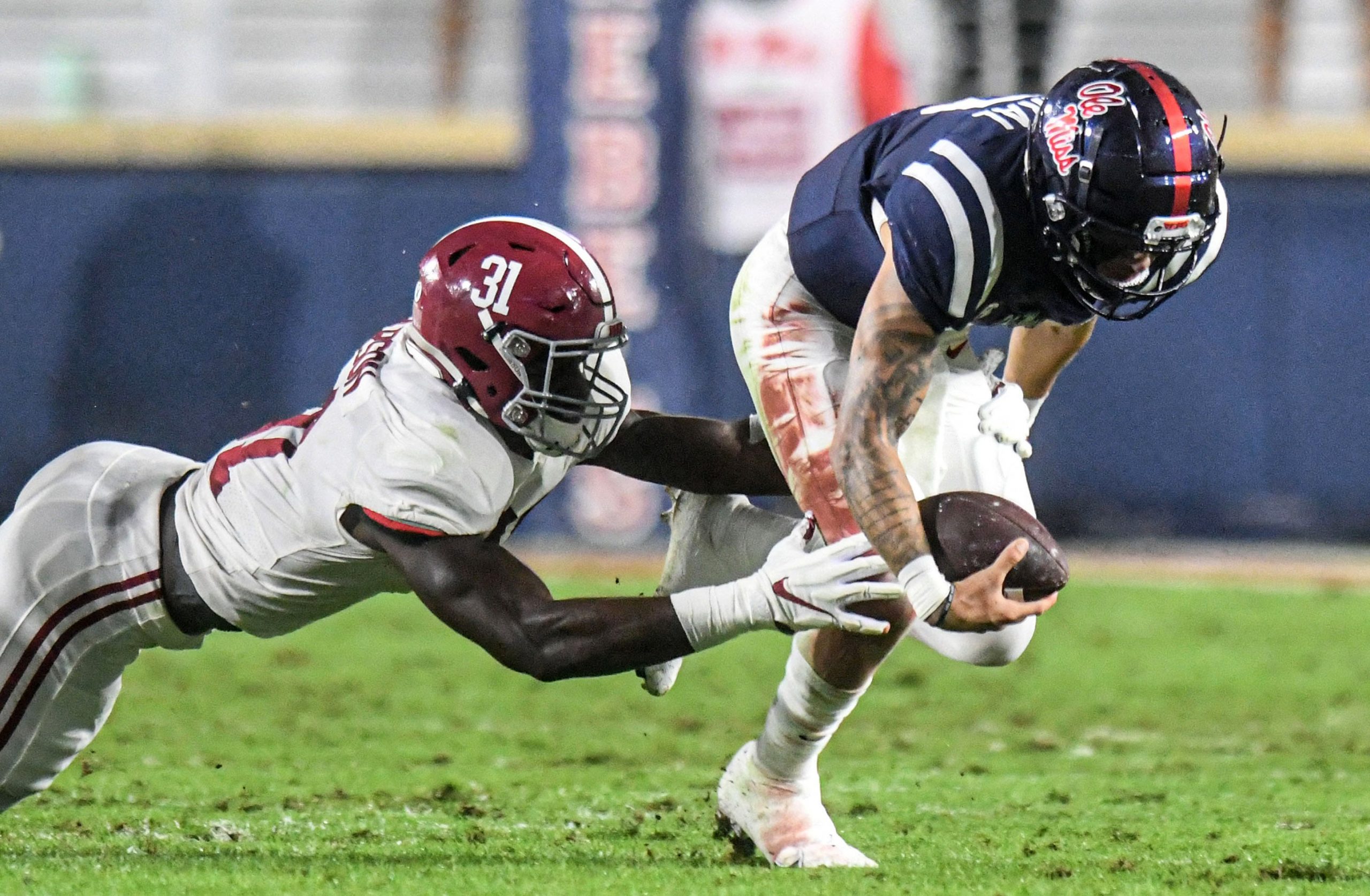 Matt Corral of the Ole Miss Rebels
