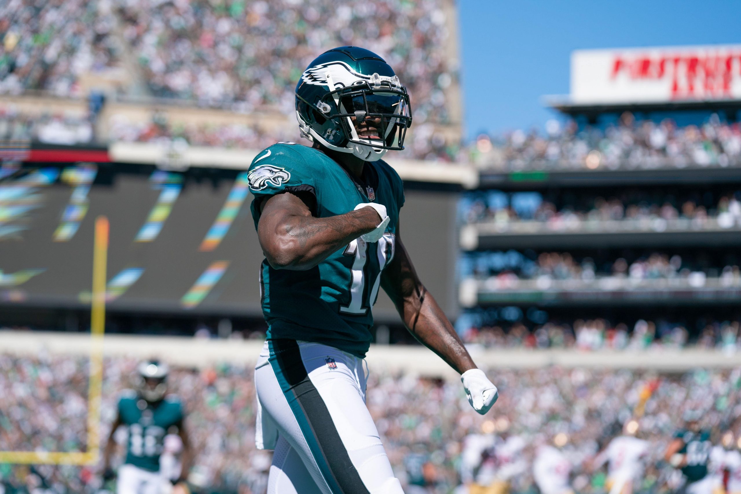 Jalen Reagor of the Philadelphia Eagles