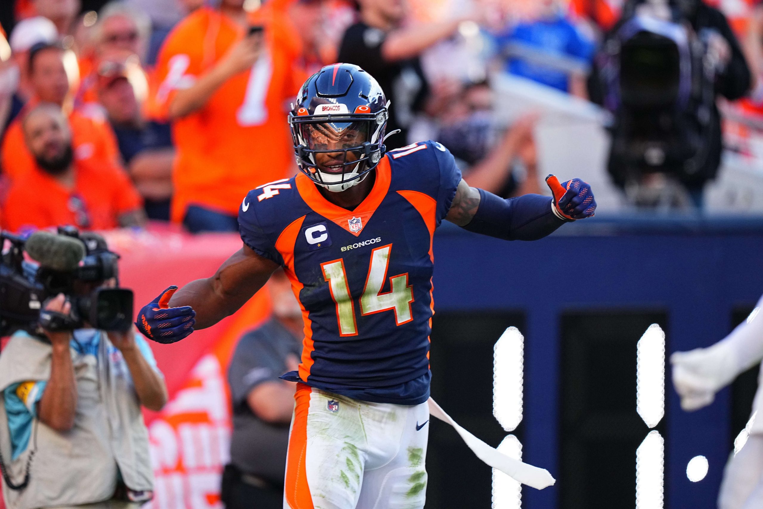 Courtland Sutton of the Denver Broncos