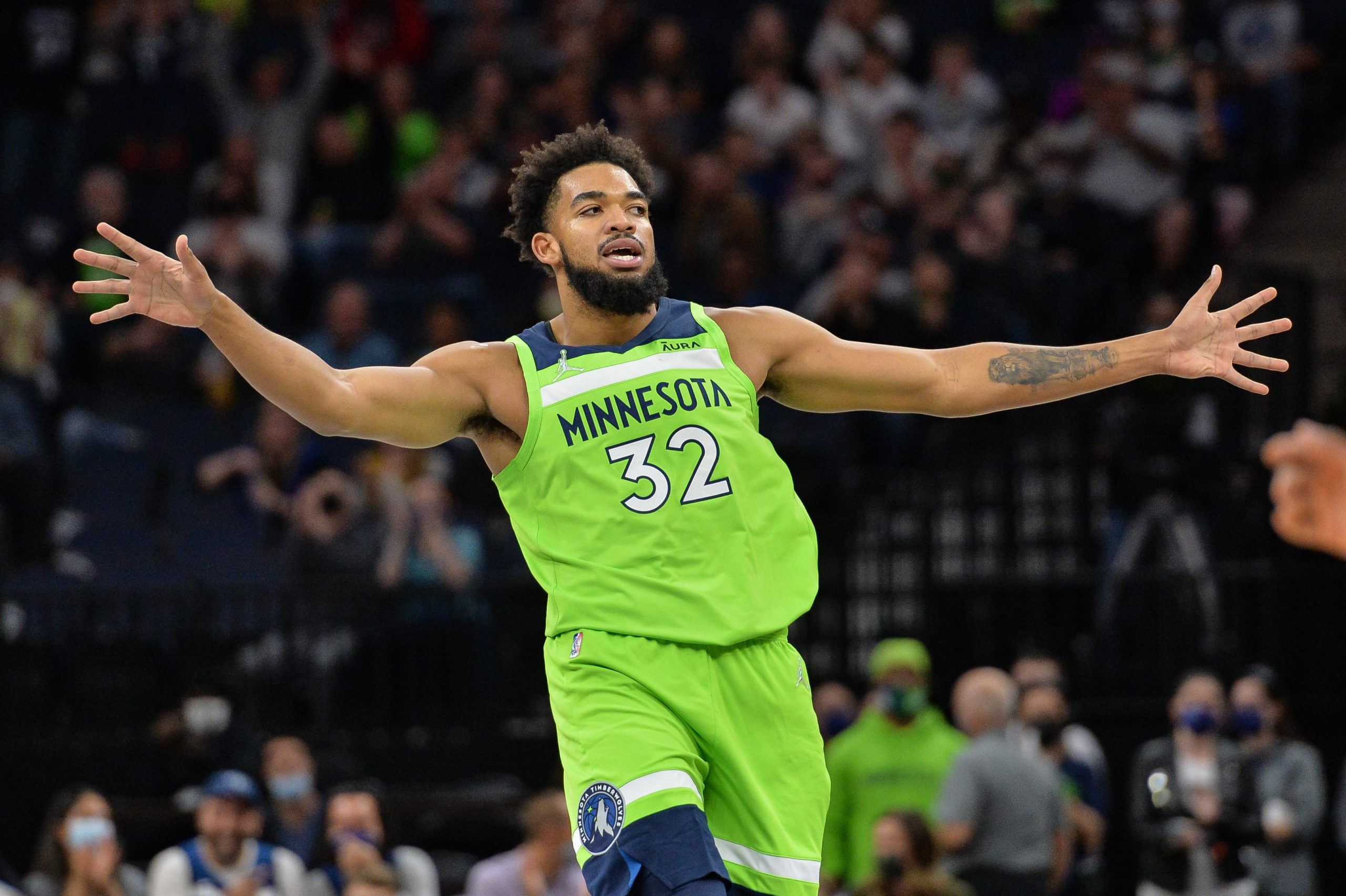 Minnesota Timberwolves center Karl-Anthony Towns