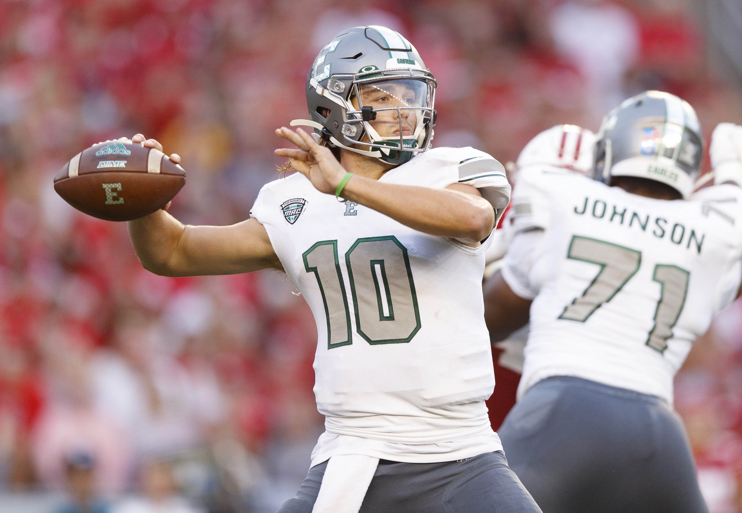 Eastern Michigan Eagles quarterback Preston Hutchinson