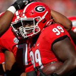 Jordan Davis of the Georgia Bulldogs