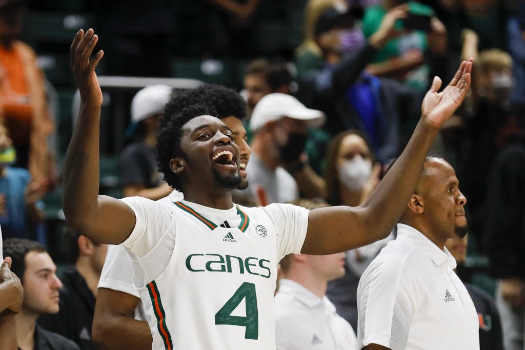 Miami Hurricanes guard Bensley Joseph
