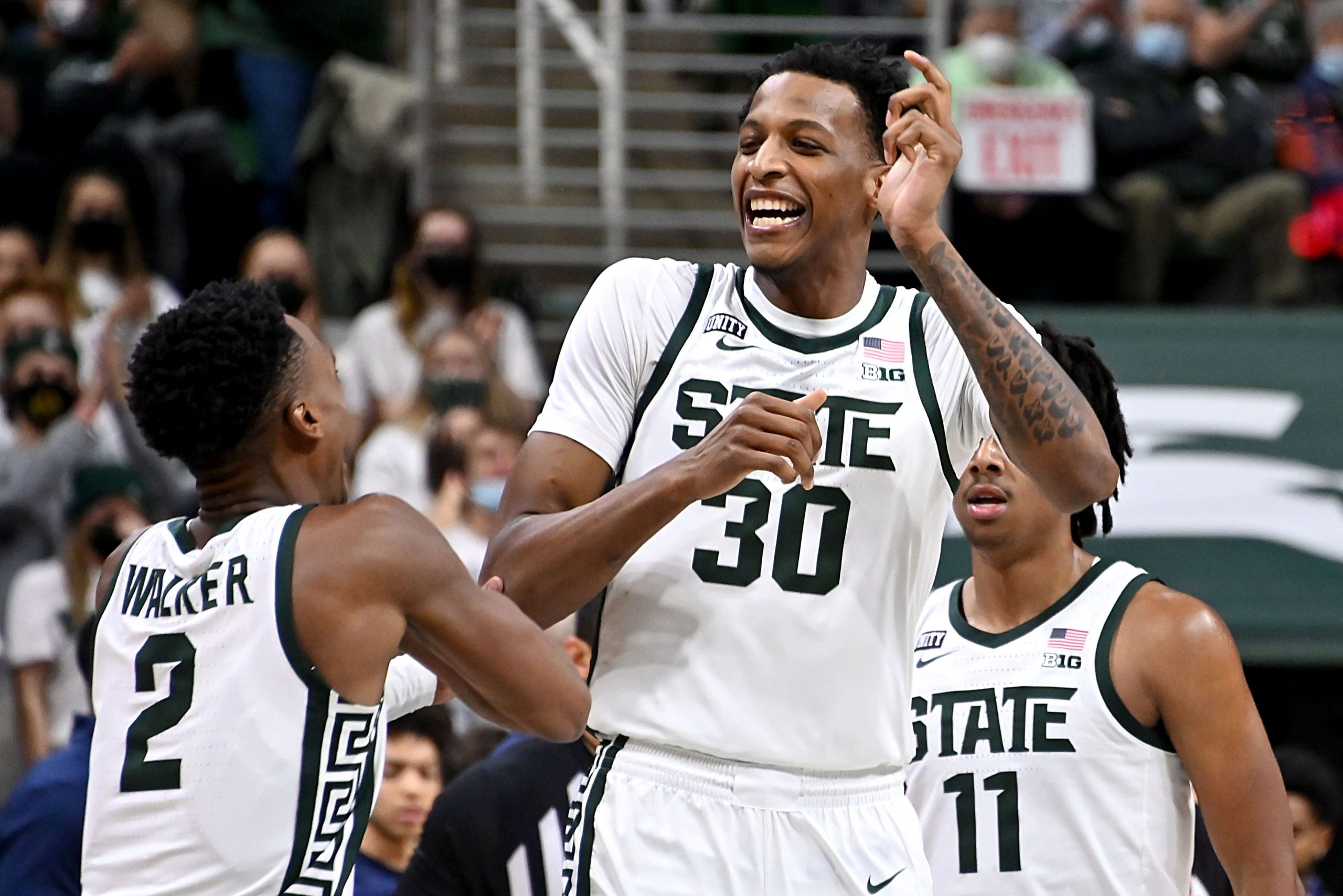 Marcus Bingham Jr. of the Michigan State Spartans
