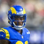 Los Angeles Rams running back Cam Akers (23) walks on the field before an NFL football game against the San Francisco 49ers Sunday, Jan. 9, 2022, in Inglewood, Calif.