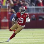 San Francisco 49ers wide receiver Deebo Samuel (19) against the Houston Texans during an NFL football game in Santa Clara, Calif., Sunday, Jan. 2, 2022.