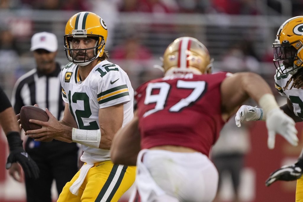 Aaron Rodgers of the Green Bay Packers