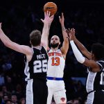 Evan Fournier of the New York Knicks