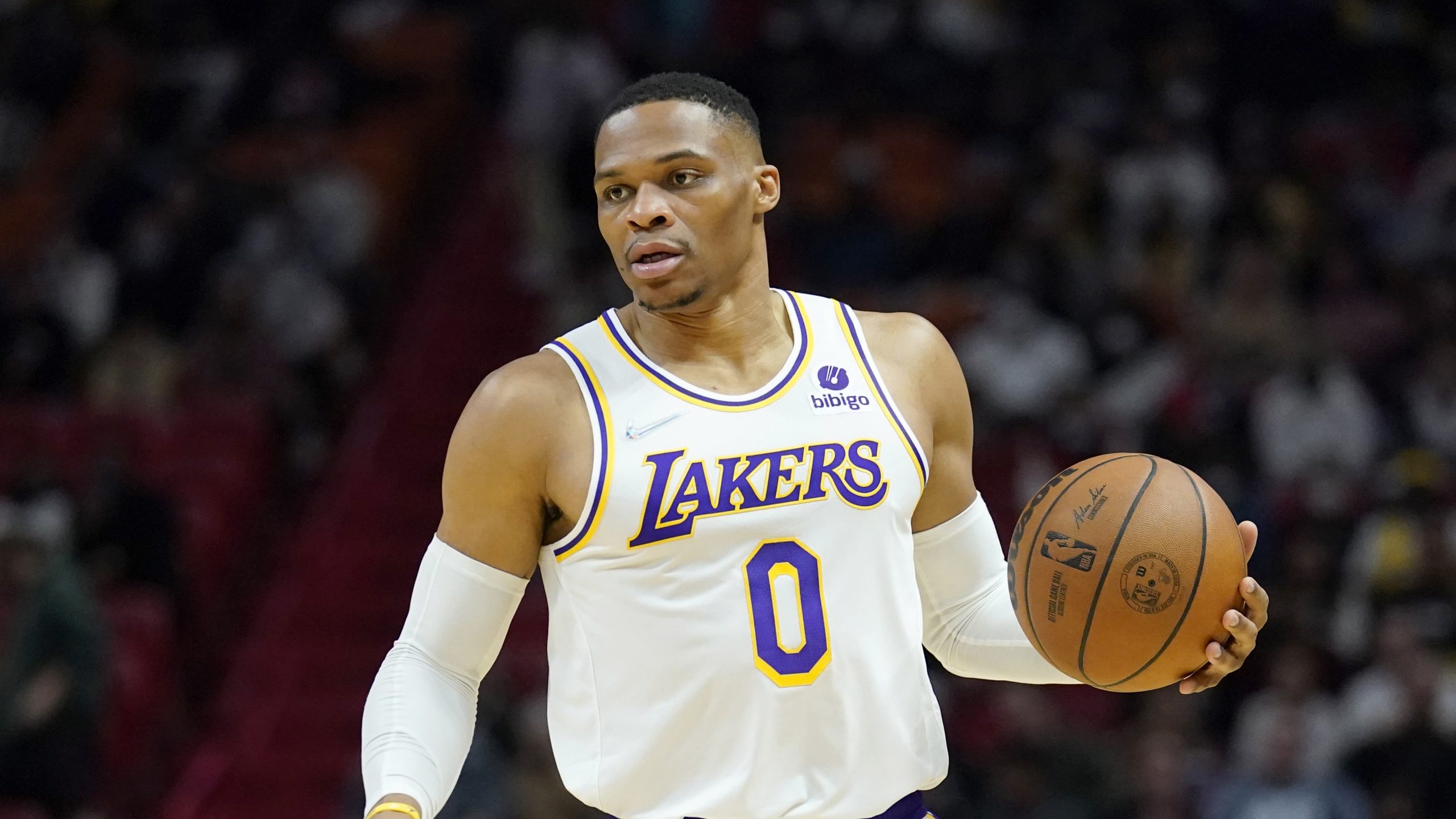 Russell Westbrook of the Los Angeles Lakers
