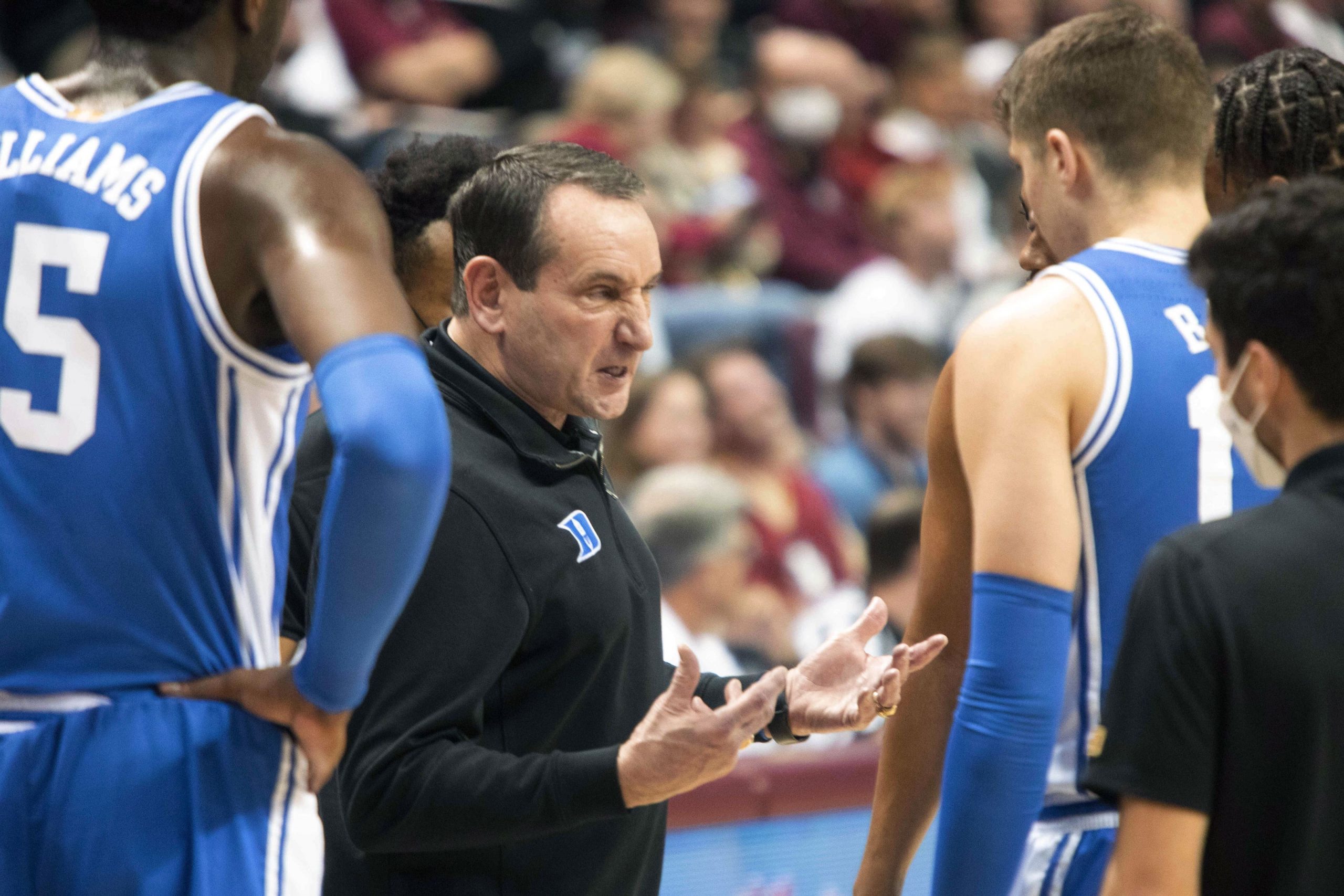 Duke Blue Devils head coach Mike Krzyzewski