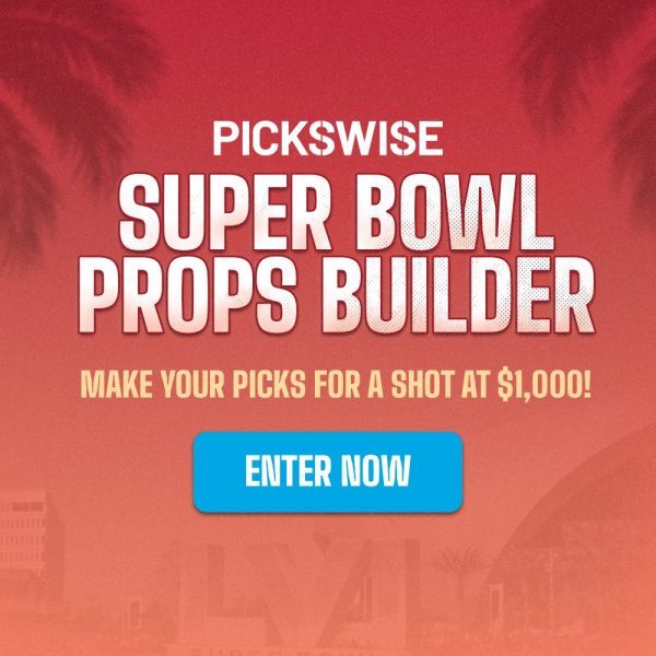 Pickswise Super Bowl prop builder contest enter to win 1,000