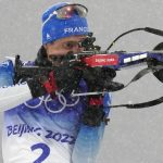 Fillon Maillet biathlon Winter Olympics 2022